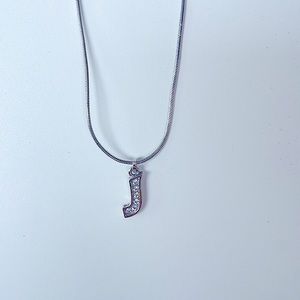 Swarovski “J” Necklace